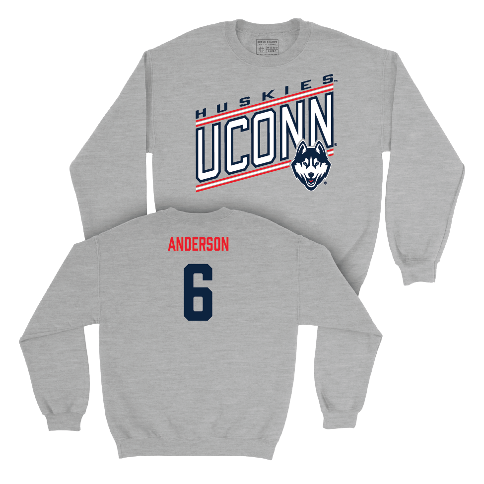Sport Grey Football Vintage Crewneck  - Ezeriah Anderson