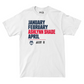 EXCLUSIVE RELEASE: Ashlynn Shade Calendar White Tee