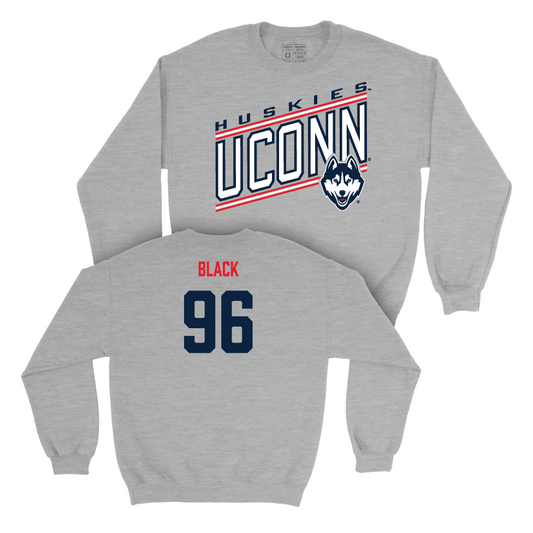 Sport Grey Football Vintage Crewneck   - Marquis Black