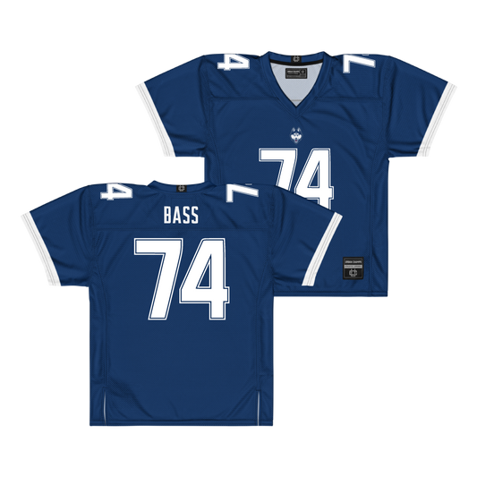 Navy UConn Football Jersey - Jayden Bass