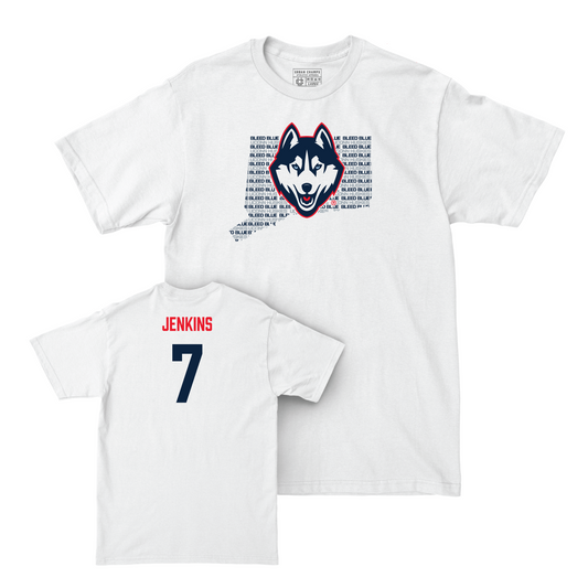 Softball White Bleed Blue Comfort Colors Tee - Hope Jenkins Small