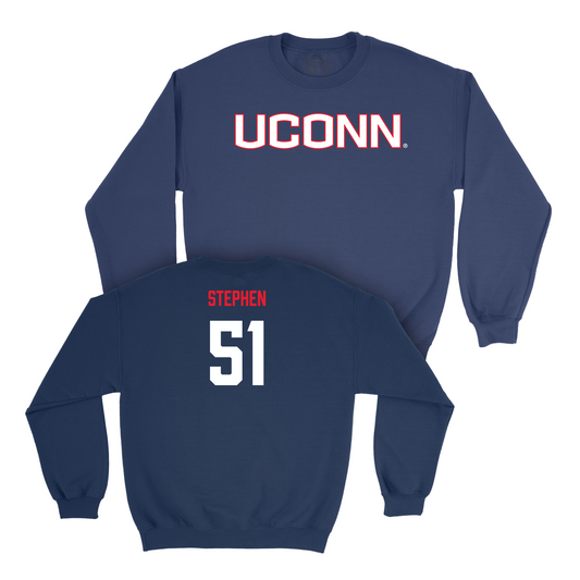 Navy Women's Ice Hockey UConn Crewneck - Julia Stephen Small