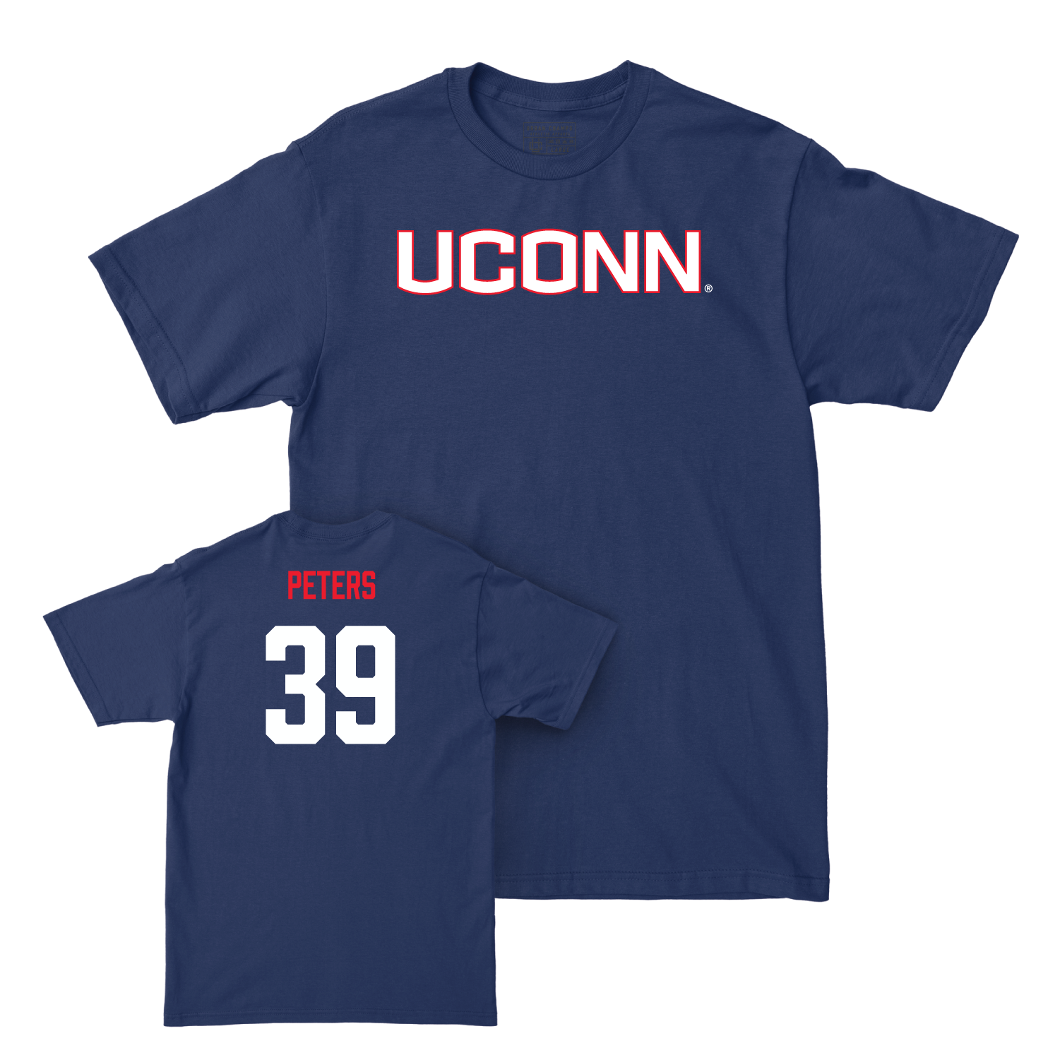 Navy Baseball UConn Tee - Kyle Peters Small