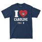 EXCLUSIVE RELEASE: Caroline Ducharme I Heart Caroline Navy Tee