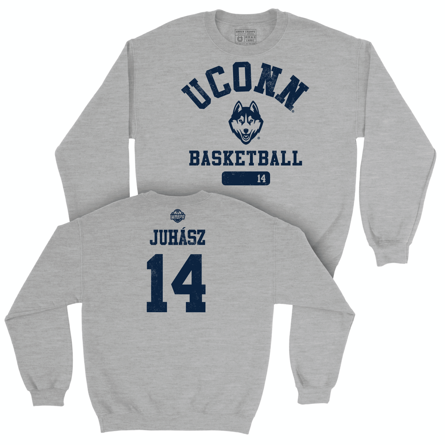 Legacy Collection: UConn Women's Basketball Sport Grey Varsity Crew - Dorka Juhasz | #14