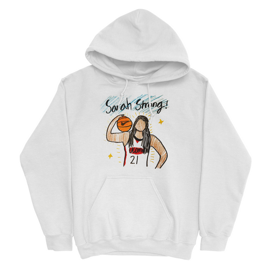 EXCLUSIVE RELEASE: Sarah Strong Drawing White Hoodie
