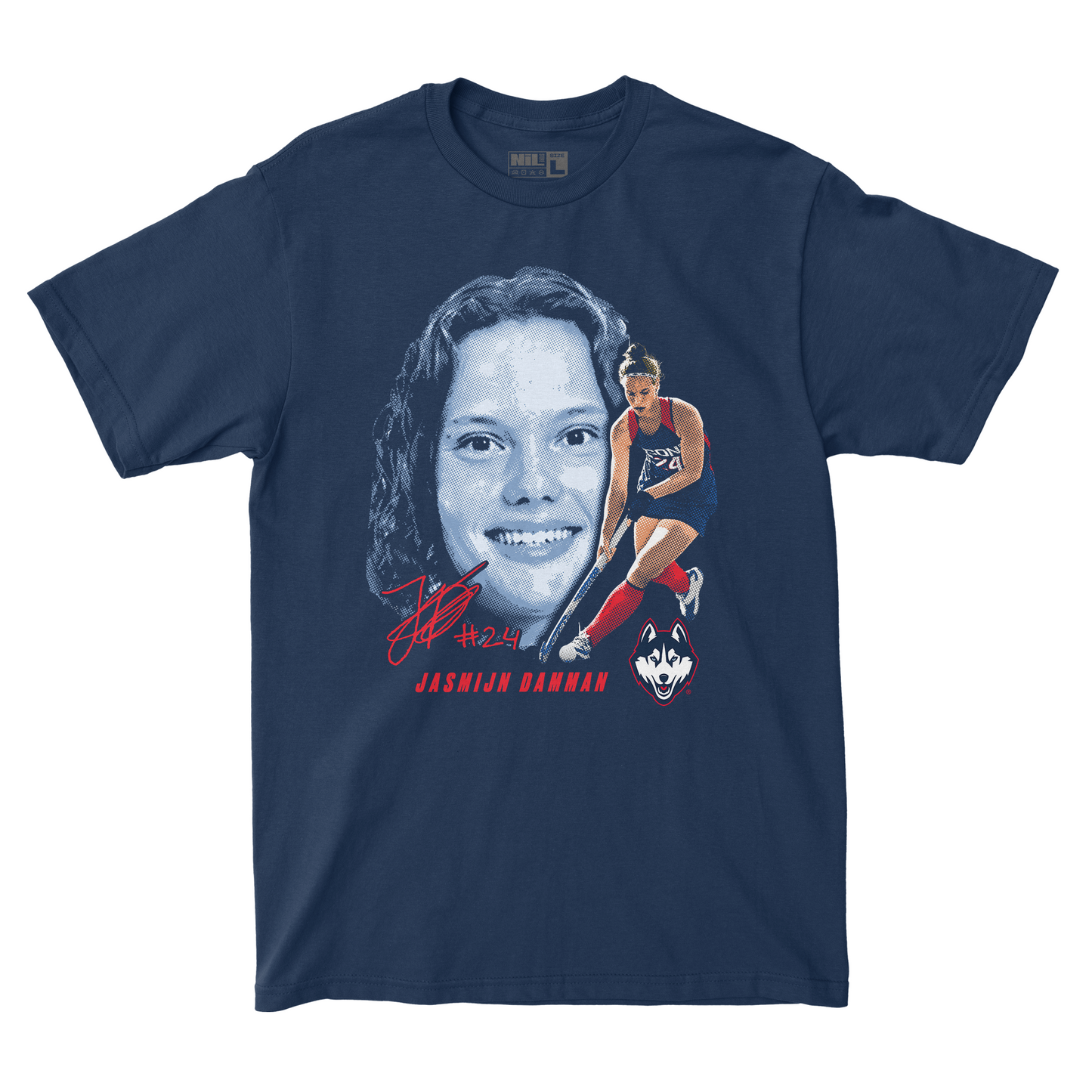 EXCLUSIVE RELEASE: Jasmijn Damman Portrait Navy Tee