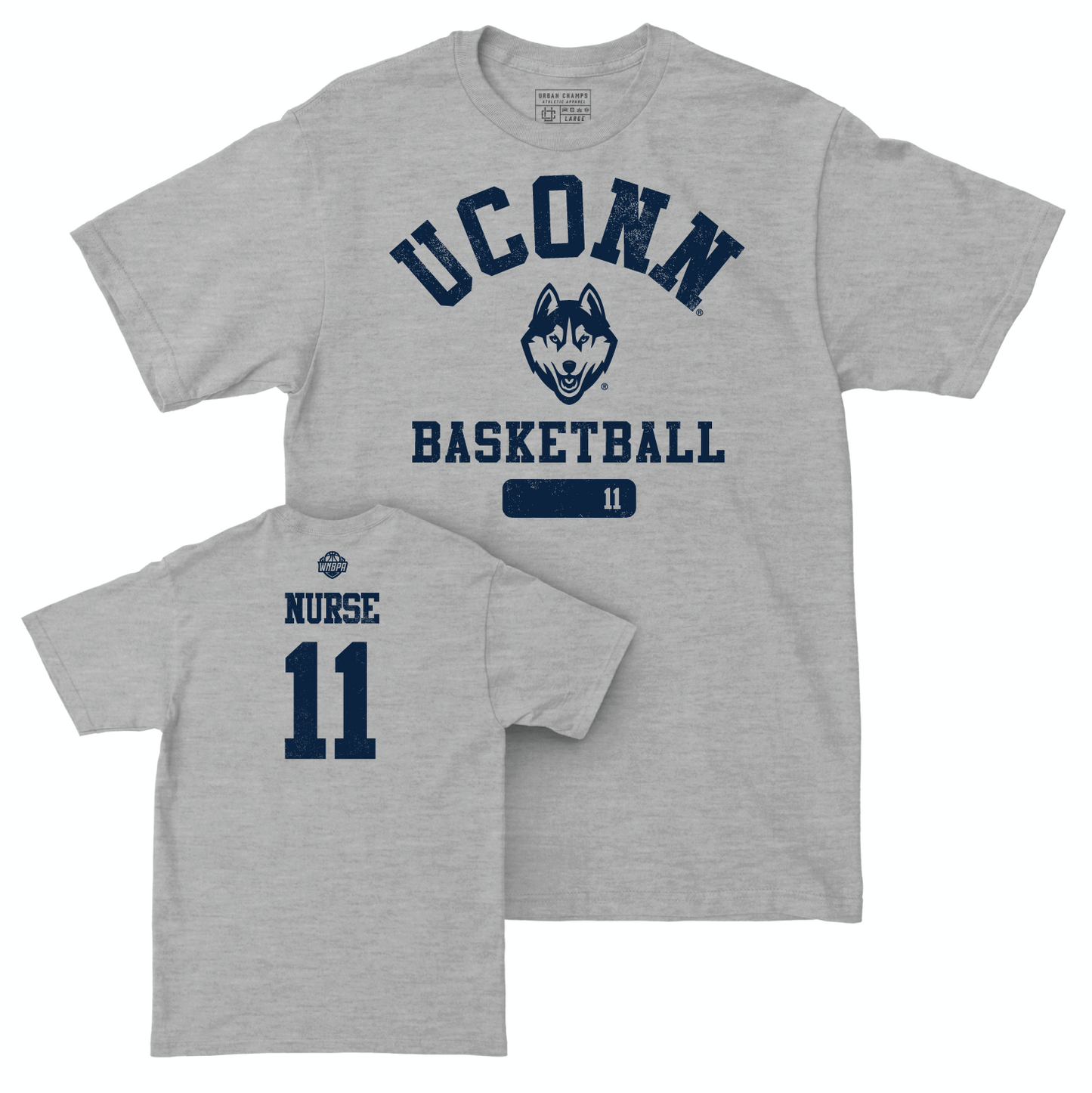 Legacy Collection: UConn Women's Basketball Sport Grey Varsity Tee - Kia Nurse | #11