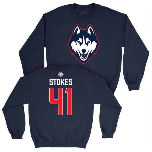 Legacy Collection: UConn Women's Basketball Navy Legacy Crew - Kiah Stokes | #41