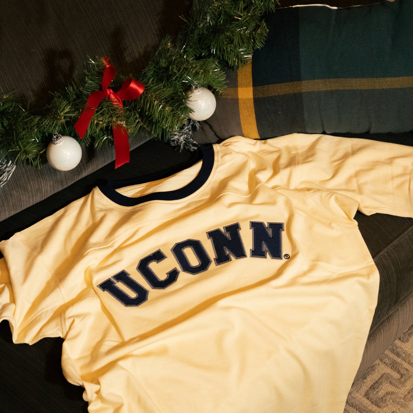 UConn Retro Ringer Tee