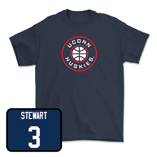 Navy Men's Basketball Hardwood Tee - Jaylin Stewart