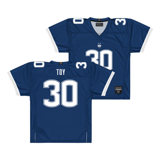 Navy UConn Football Jersey - Dominic Toy