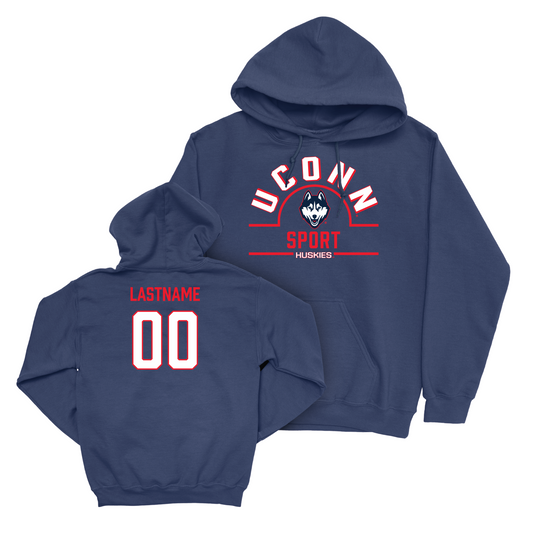 UConn Baseball Arch Navy Hoodie  - Matthew Malcom