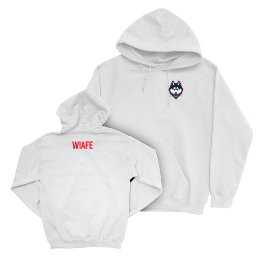 UConn Men's Track & Field Logo White Hoodie  - Antonio Wiafe