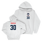 UConn Ice Hockey Logo White Hoodie  - Tyler Muszelik