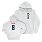 UConn Football Logo White Hoodie   - Ksaan Farrar