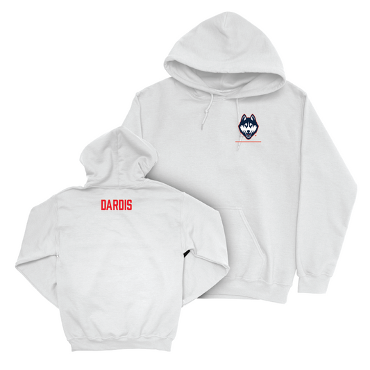 UConn Women's Rowing Logo White Hoodie  - Ava Dardis