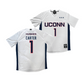UConn Men's Soccer White Jersey   - Adam Carter