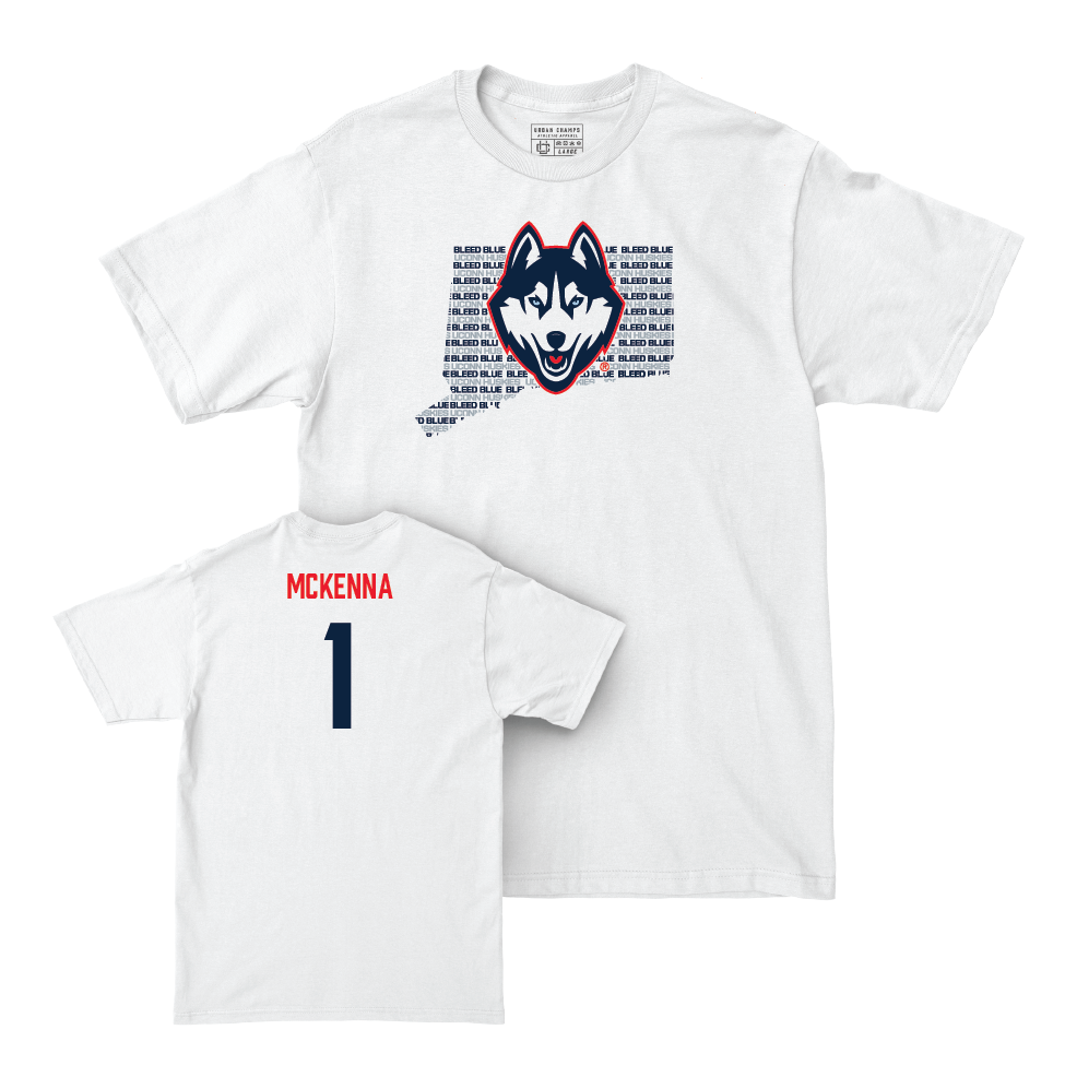 Field Hockey White Bleed Blue Comfort Colors Tee  - Natalie McKenna