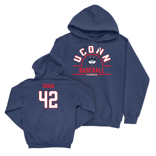UConn Baseball Arch Navy Hoodie  - Gabriel Tirado