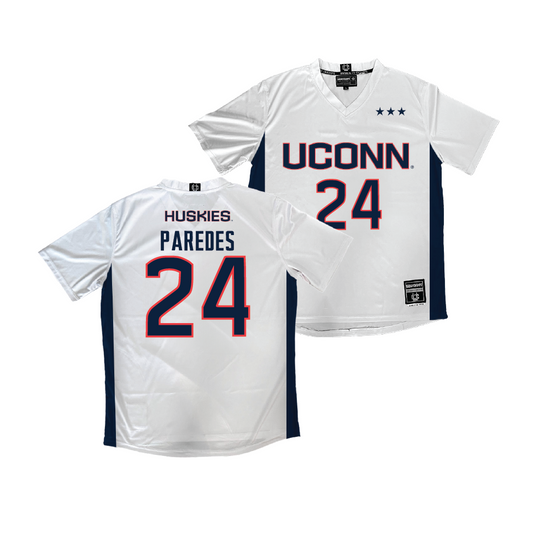 UConn Men's Soccer White Jersey   - Matias Paredes