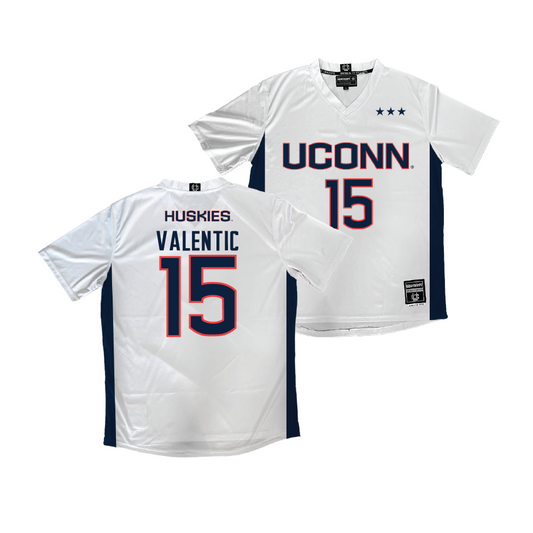 UConn Men's Soccer White Jersey   - Marco Valentic