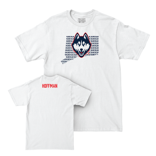 Women's Swim & Dive White Bleed Blue Comfort Colors Tee  - Bella Hoffman
