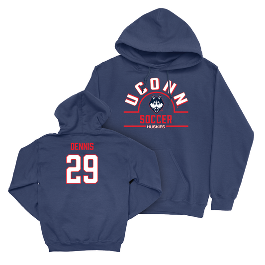 UConn Men's Soccer Arch Navy Hoodie   - Giovanni Dennis