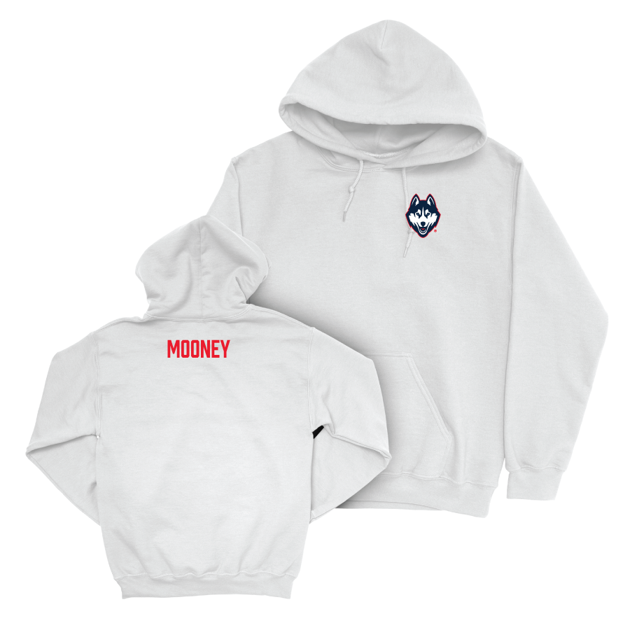 UConn Men's Track & Field Logo White Hoodie  - Josh Mooney