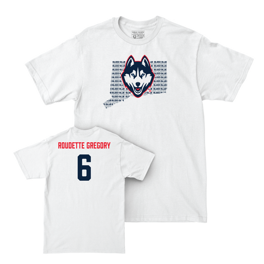 Men's Soccer White Bleed Blue Comfort Colors Tee   - Khaya Roudette Gregory