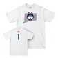 Women's Lacrosse White Bleed Blue Comfort Colors Tee  - Gracie Lint