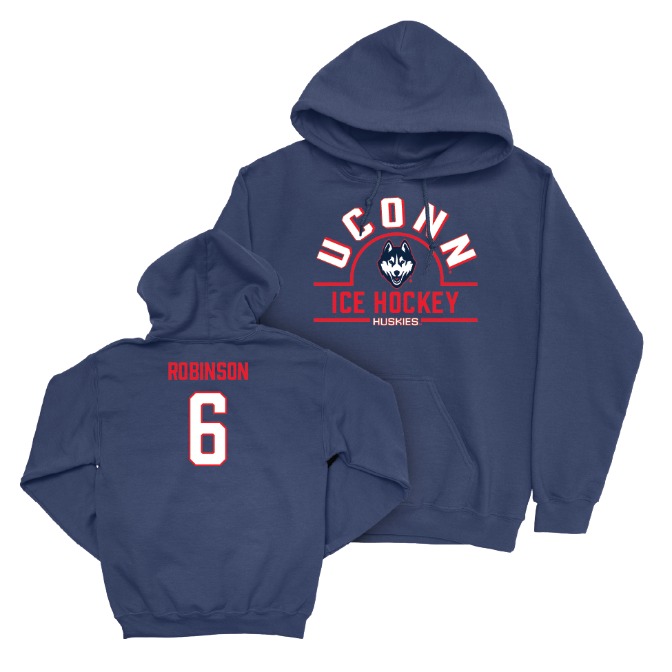 UConn Women's Ice Hockey Arch Navy Hoodie  - Sophie Robinson