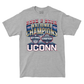 UCONN MBB 2024 National Champions Back to Back Banners Sport Grey T-shirt